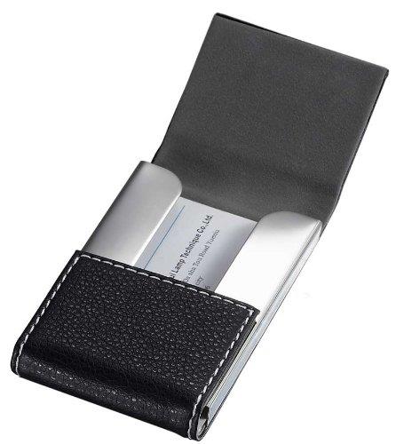 Visol Products Carlisle Black Leather and Business Card Holder
