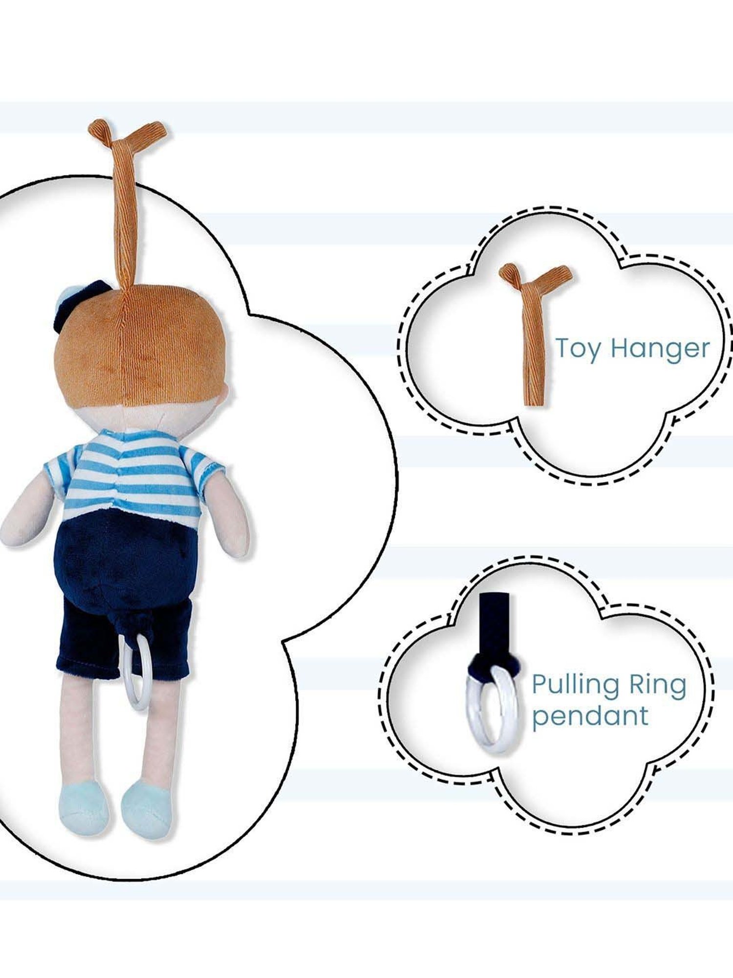 Baby Moo Kids Blue Pulling Toy