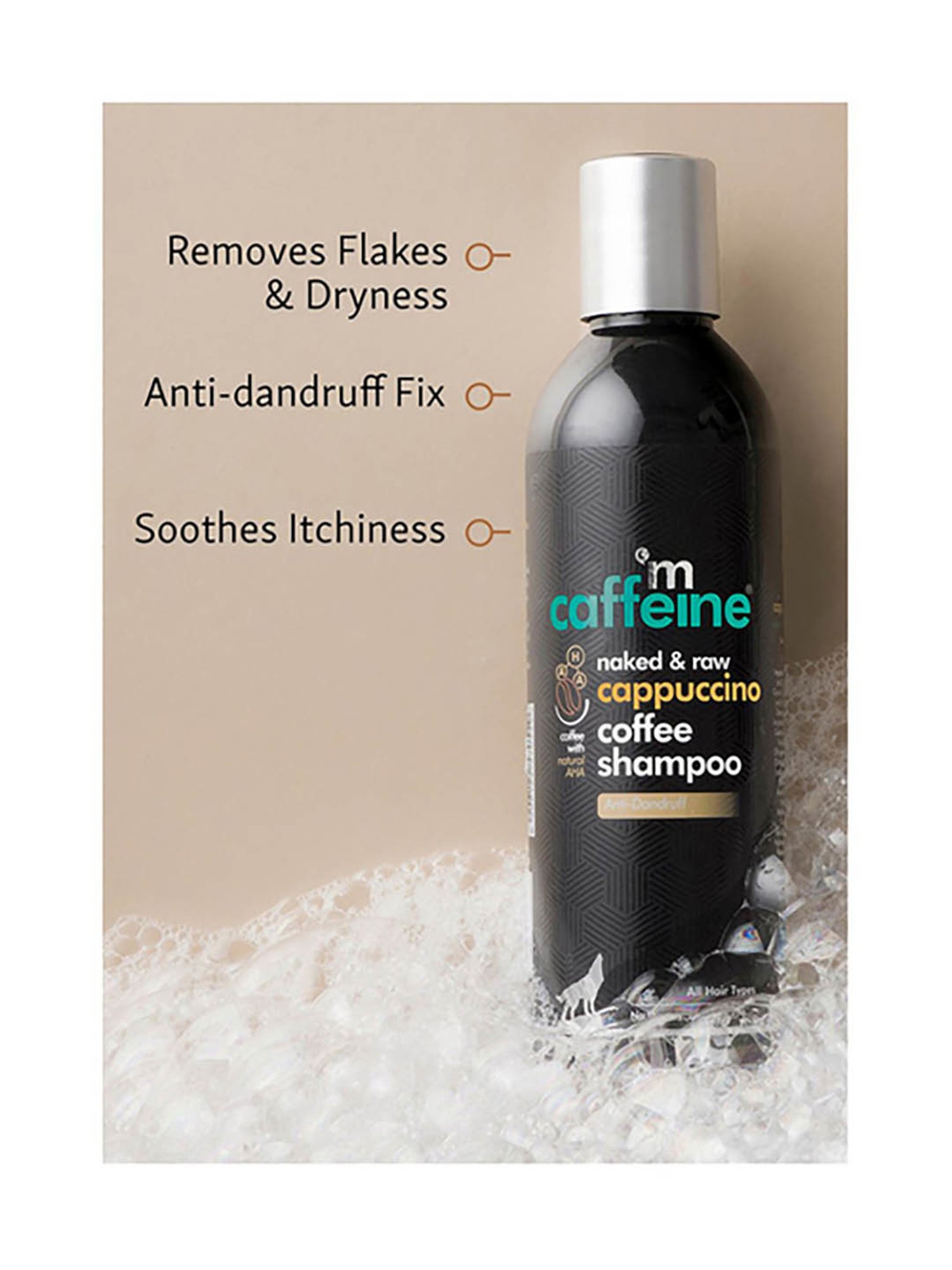 mCaffeine Naked & Raw Cappuccino Coffee Shampoo - 250 ml