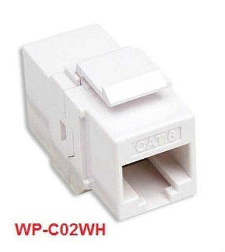RJ45 Female to Female UTP CAT.6 Keystone Coupler, White