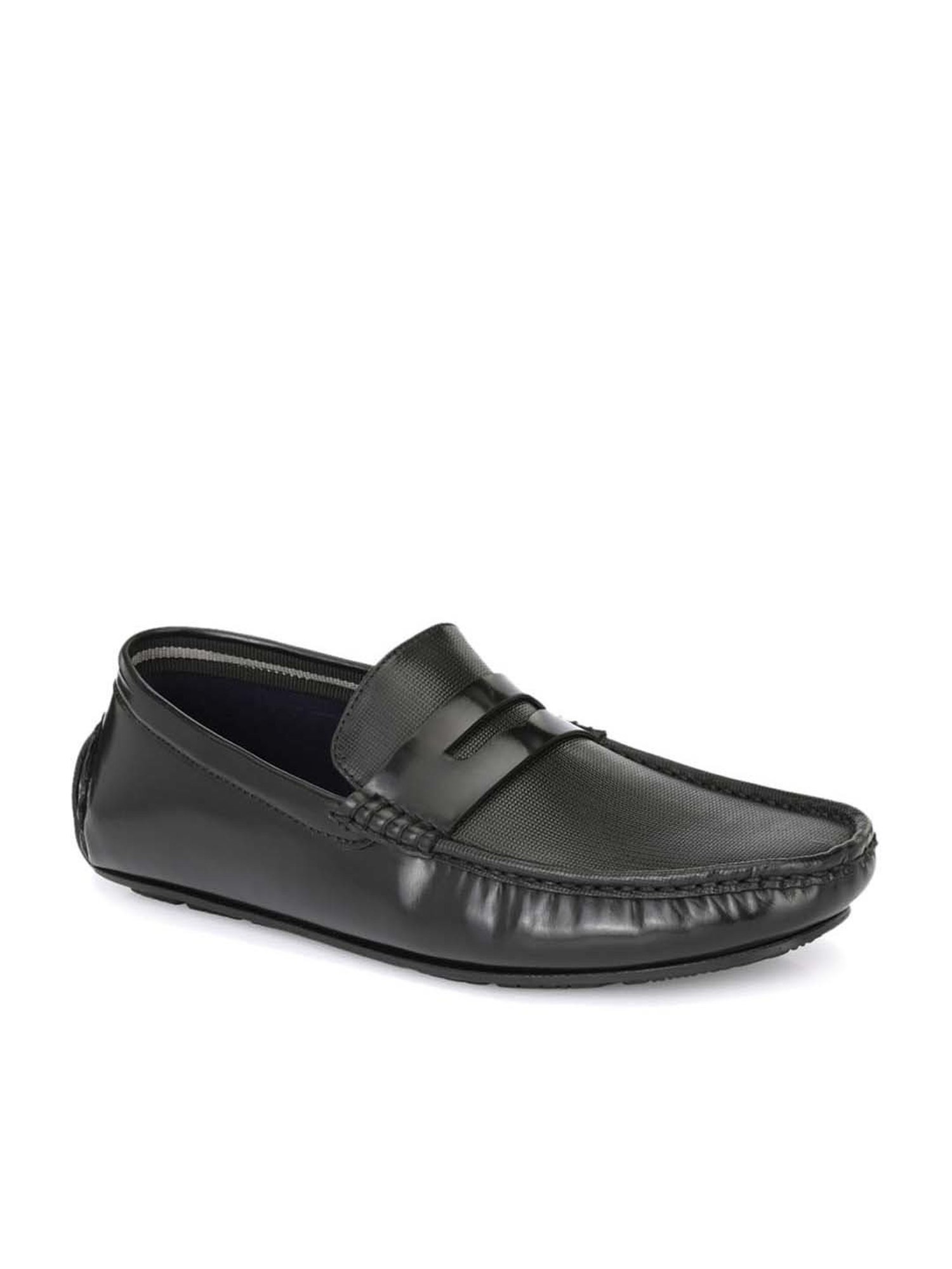 San Frissco Men's Black Casual Loafers
