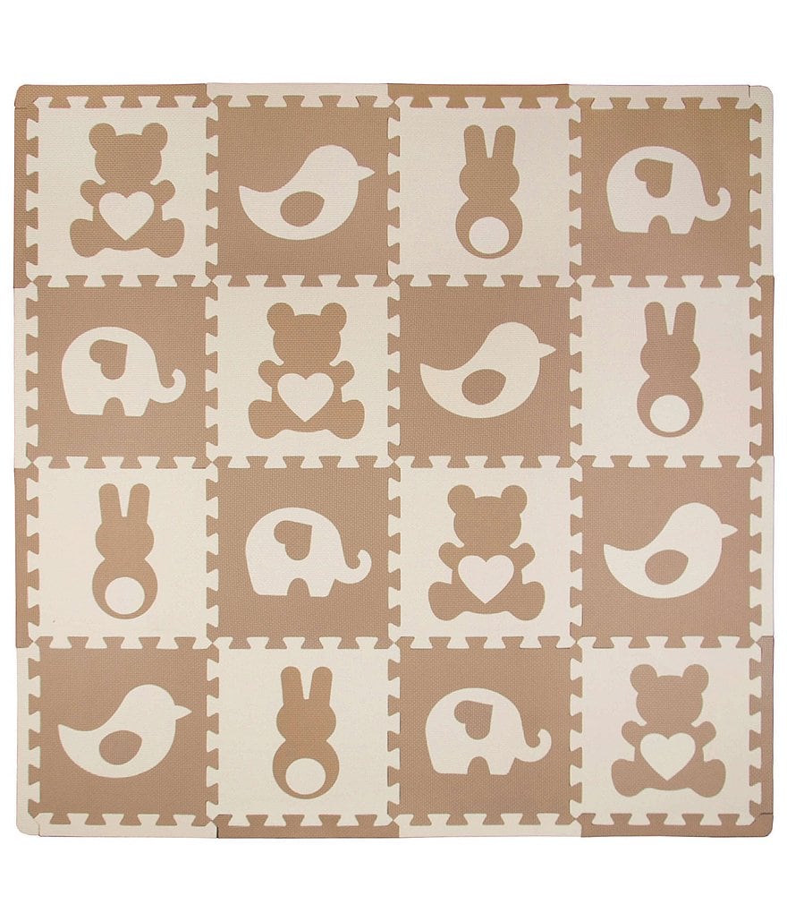 Tadpoles 16 Piece Foam Playmat Set, Teddy & Friends