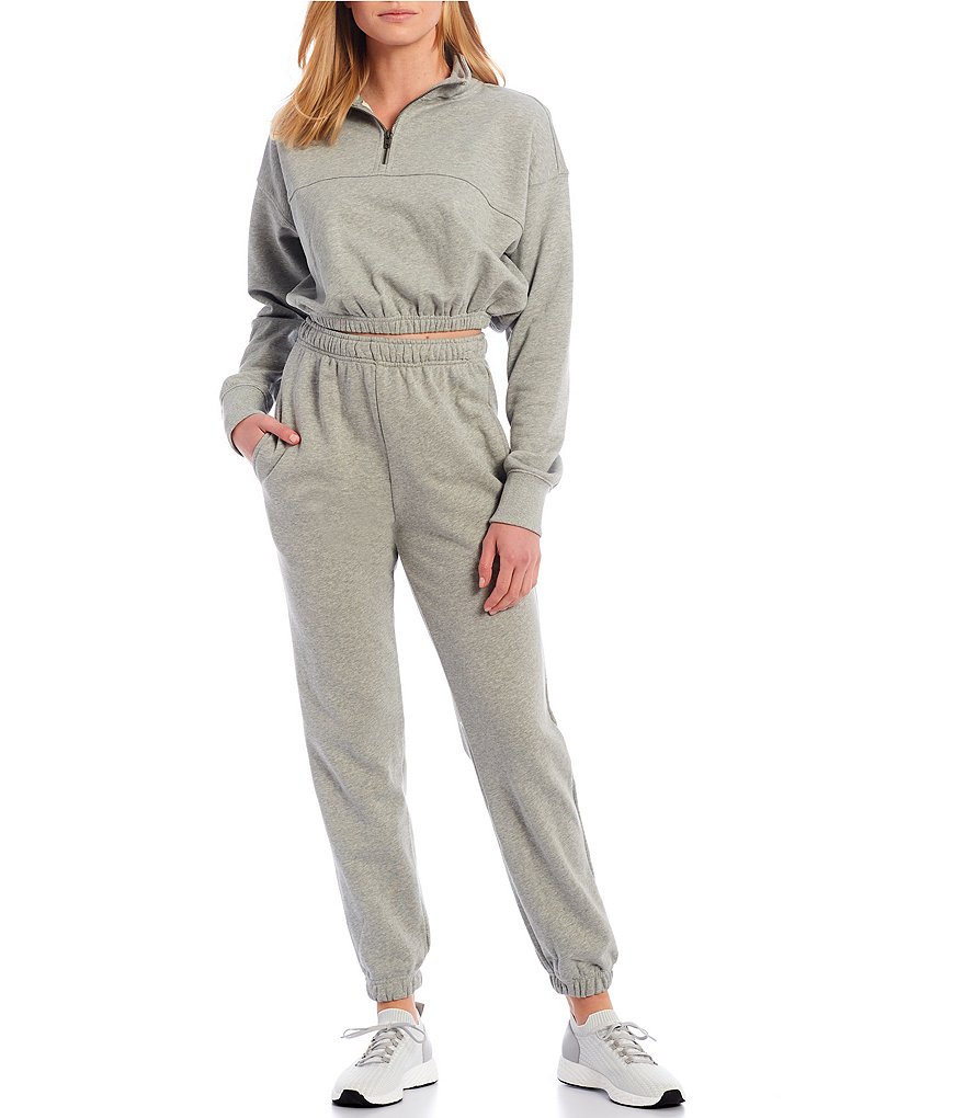 NIA Knit Cinched Quarter-Zip Long Sleeve Coordinating Pullover