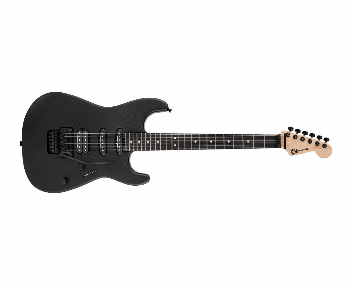Charvel Pro-Mod San Dimas Style 1 HSS FR E Sassafras Ebony FB Satin Black