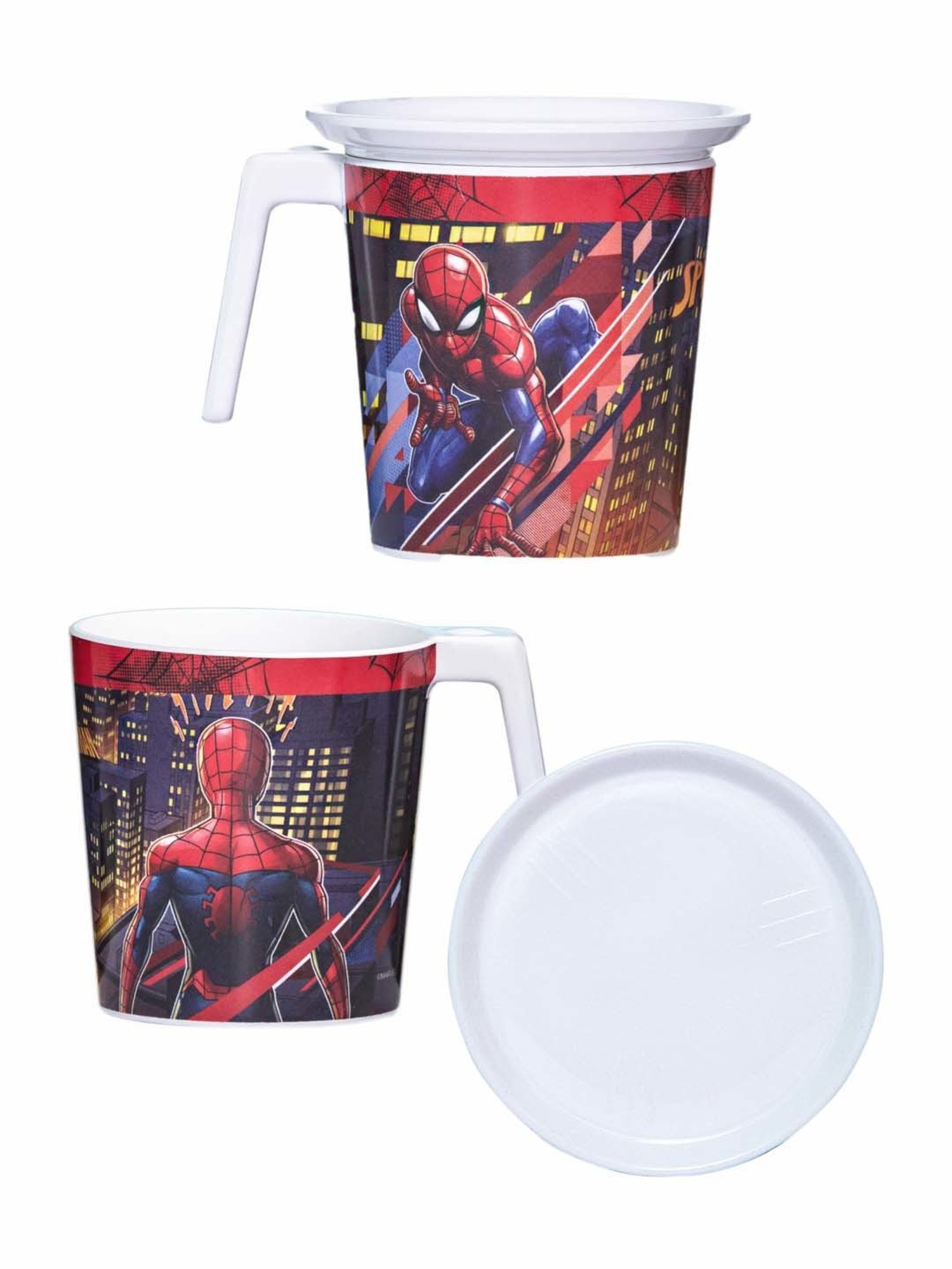Servewell Spiderman Melamine Large Laura Mugs - Set of 4