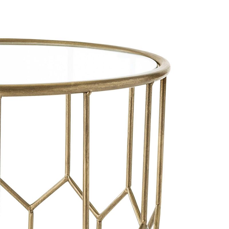 Harper Side Table Gold - Adore Decor