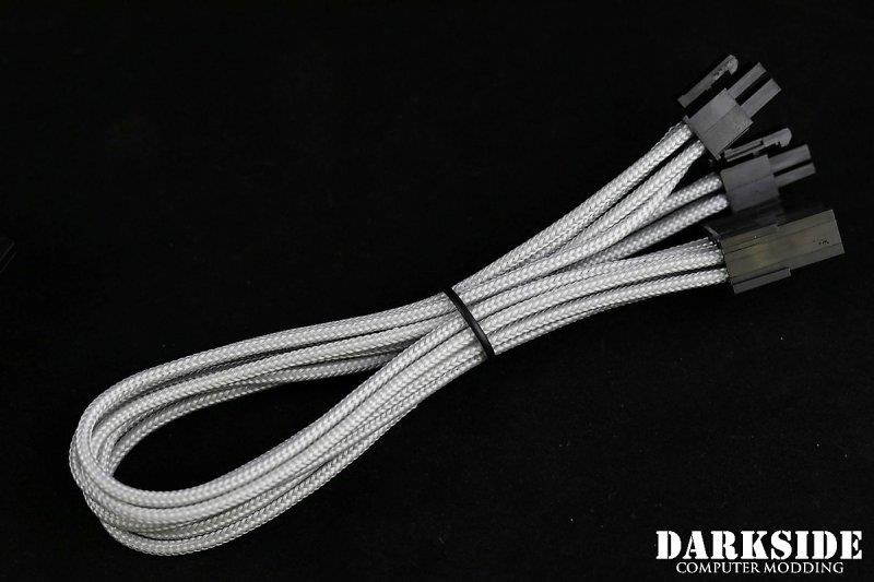 Darkside 4+4 EPS 12" (30cm) HSL Single Braid Extension Cable - Titanium Gray (DS-0700)