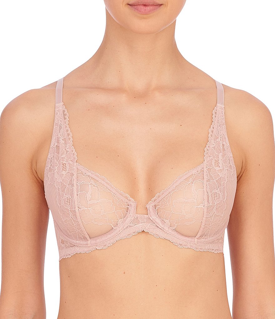 Natori Lace Unlined Underwire Plunge Bra