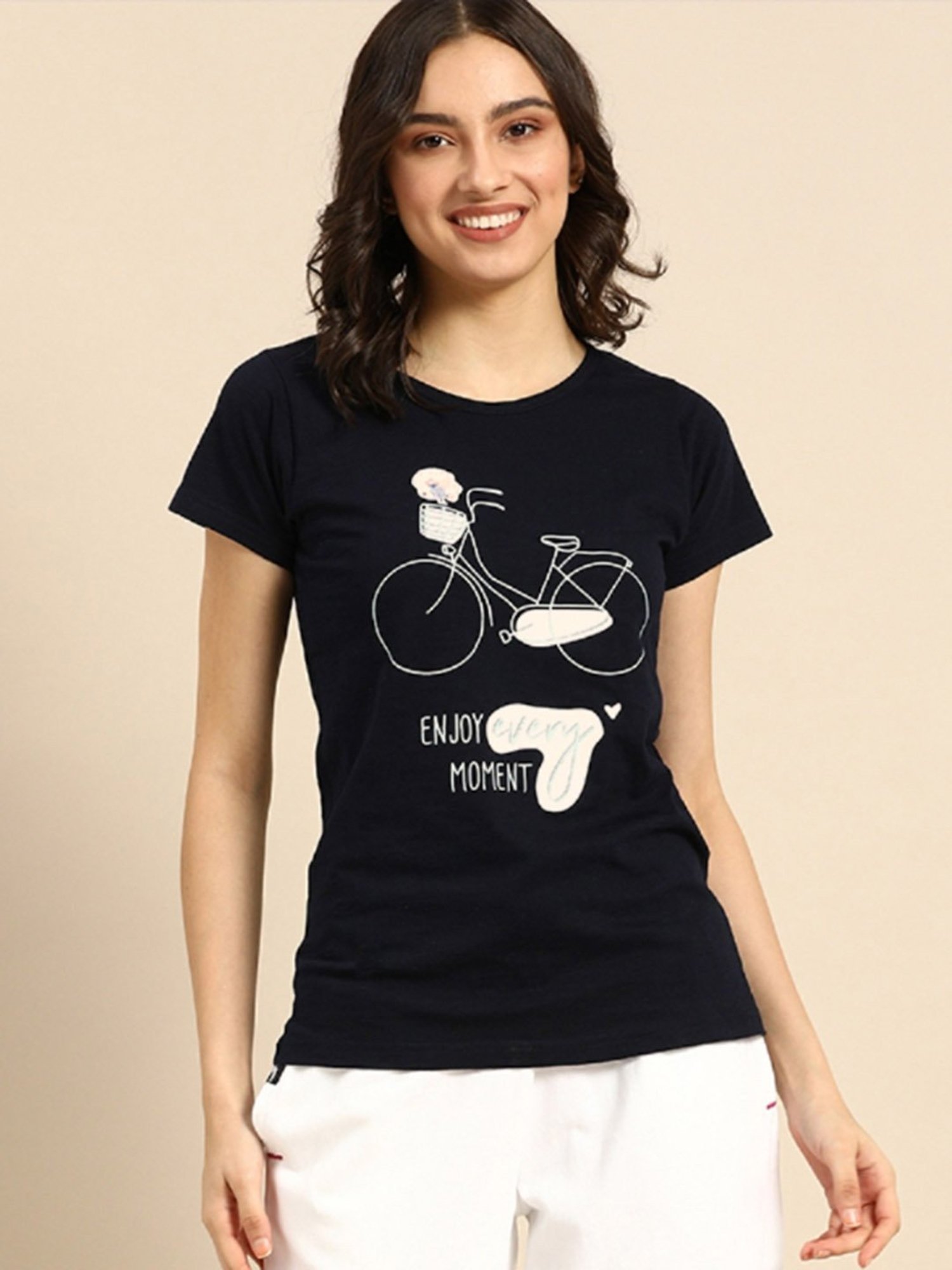 Clt.s Navy Printed T-Shirt