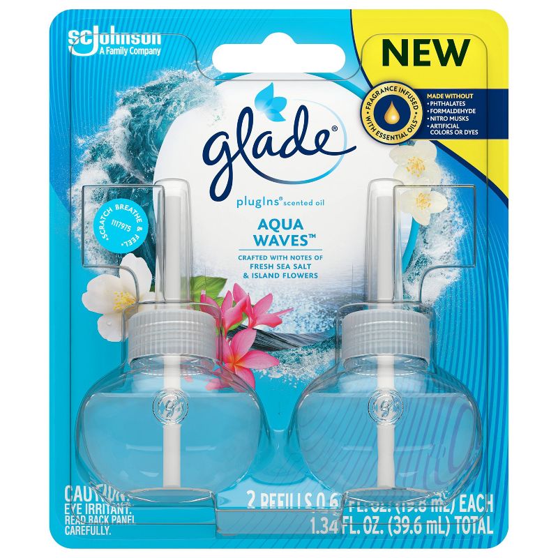 Glade Aqua Waves PlugIns Refill - 2ct
