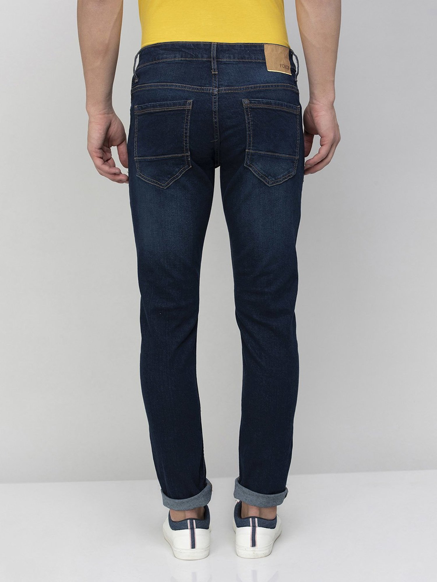 American Eagle Blue Cotton Regular Fit Jeans