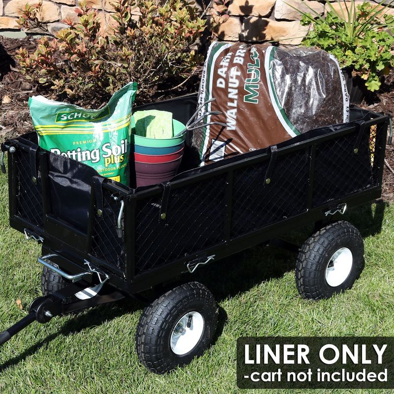 Gorilla Carts Steel Utility Garden Cart with Removable Sides Capacity