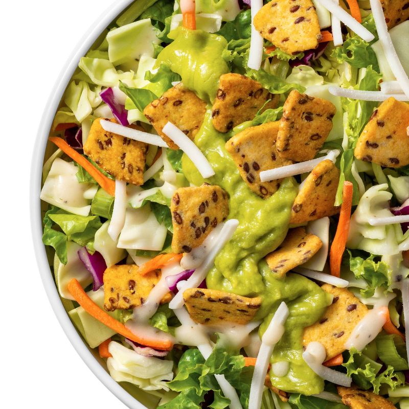 Vegan Ranch & Avocado with Corn Flaxseed Chips Salad Kit - 13oz - Good & Gather™