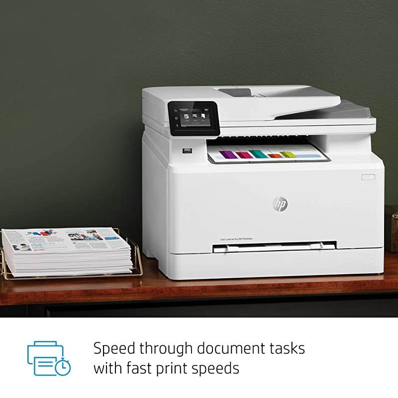 Color LaserJet Pro M283fdw Wireless All-in-One Laser Printer, Remote Mobile Print, Scan & Copy, Duplex Printing, Works with Alexa (7KW75A)