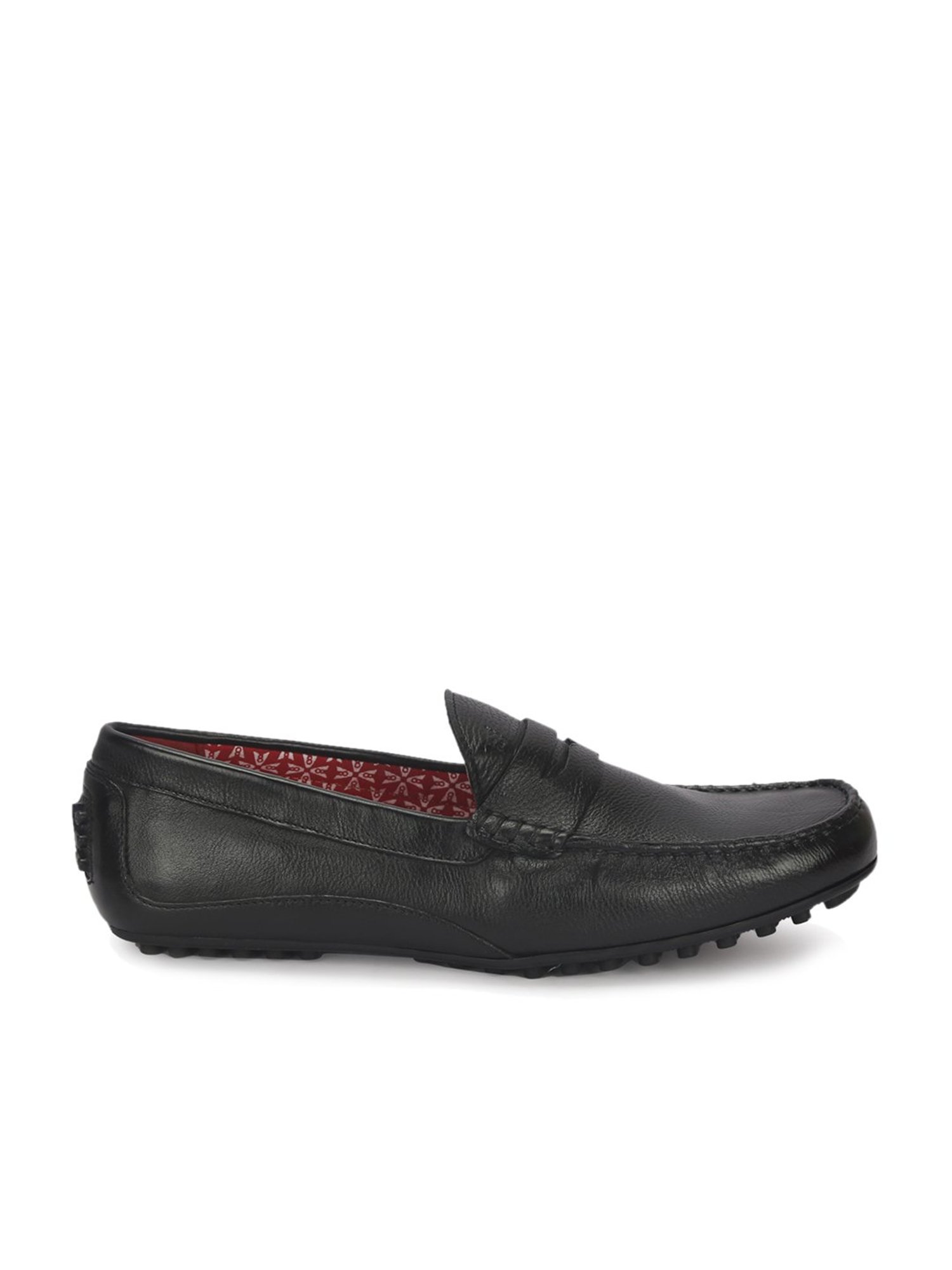 V8 by Ruosh Men's Seti Black Loafers