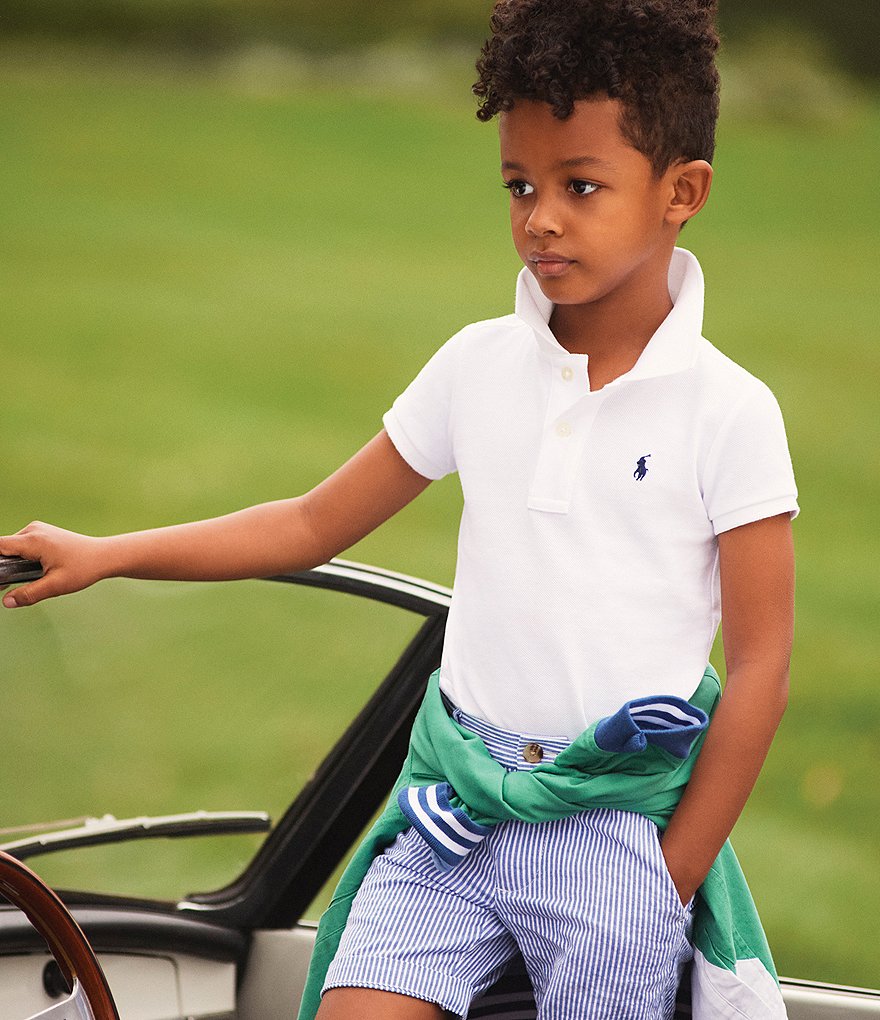 Nautica Big Boys 8-20 Short-Sleeve Vertical Logo Polo