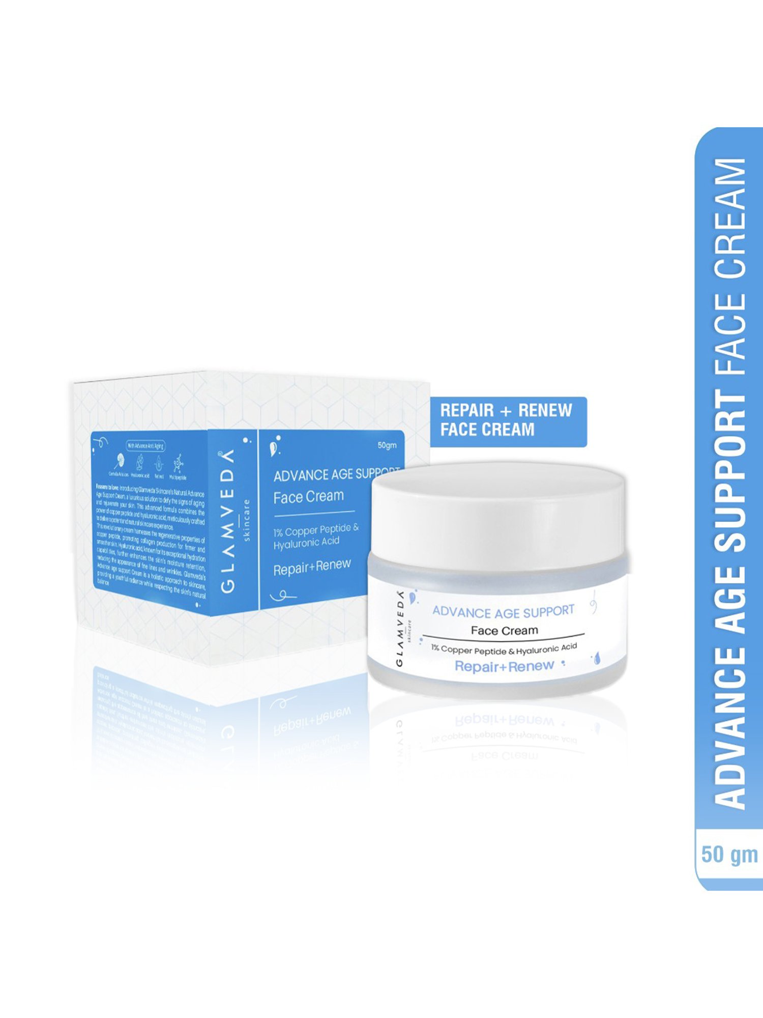 Glamveda Advance Age Support Face Cream - 50 gm