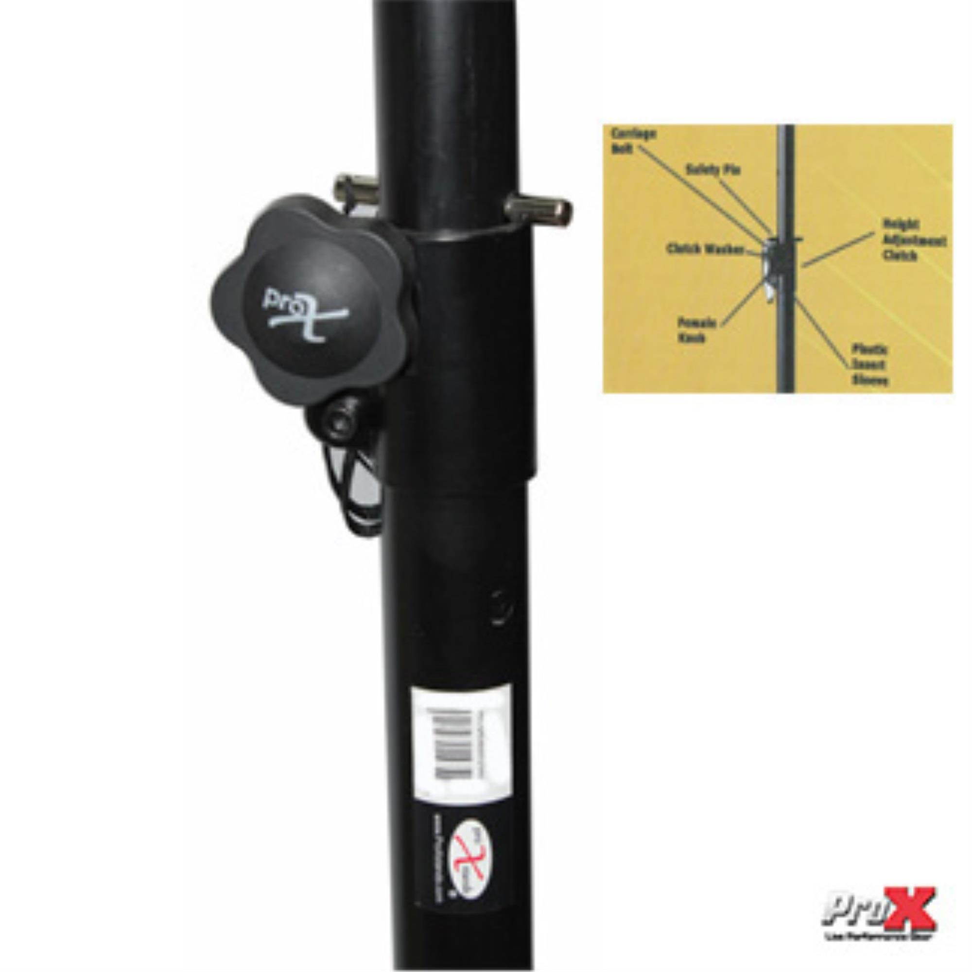 ProX T-SS26P Heavy Duty Speaker Tripod Stand with Double Carry Bag, 8', 2-Pack