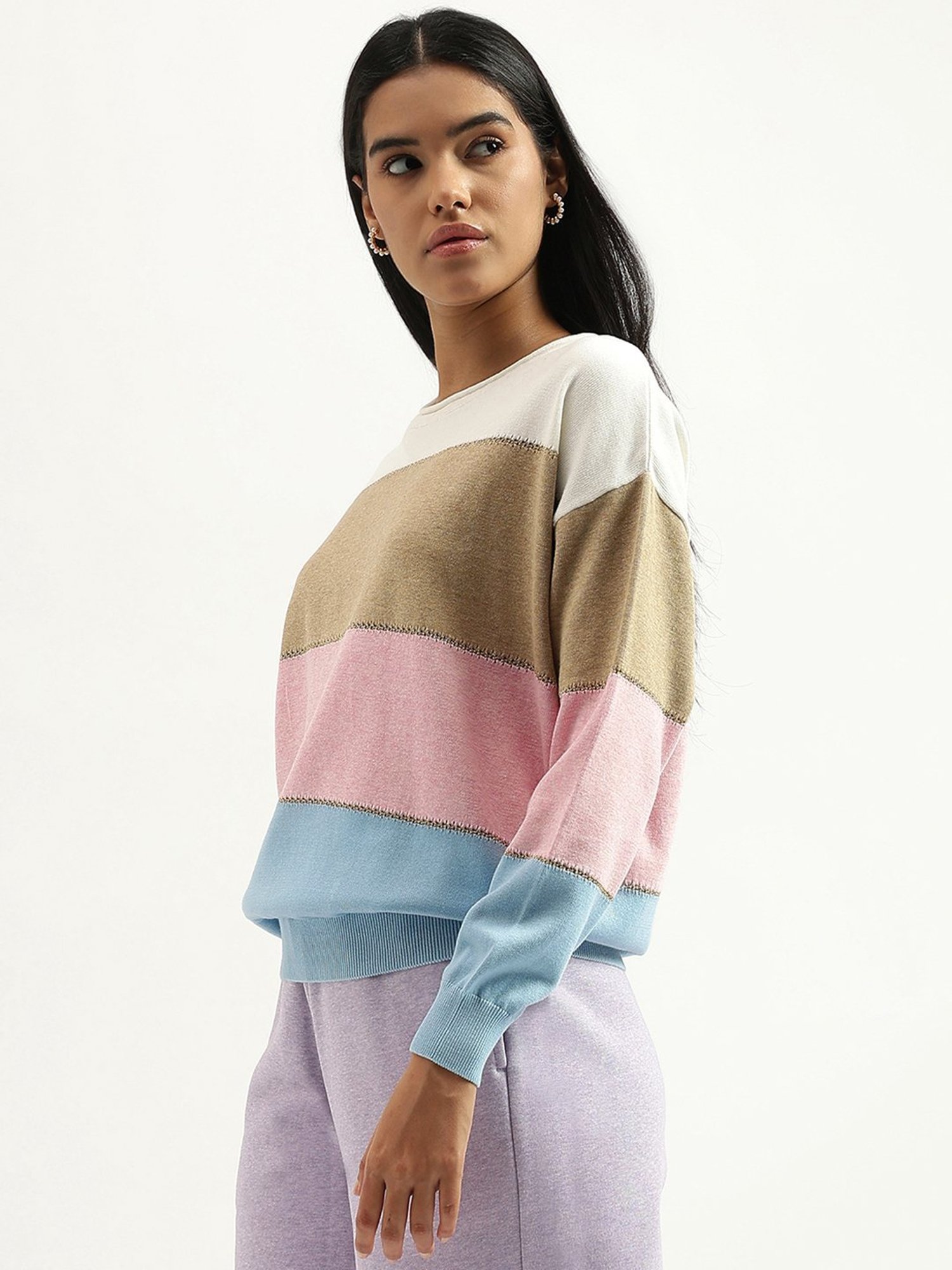 KENDALL + KYLIE Multicolored Printed Hoodie