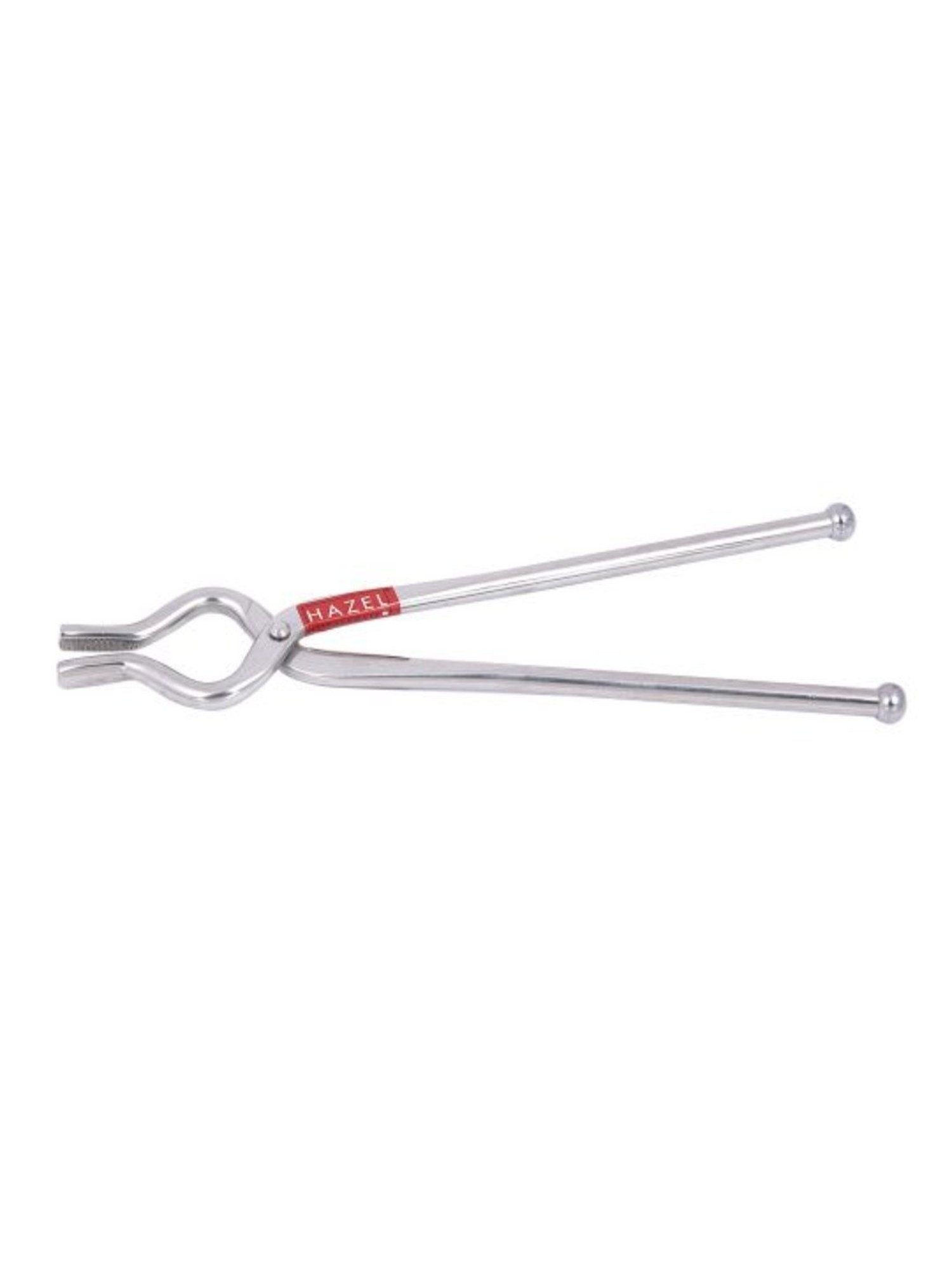 HAZEL Stainless Steel Silver Utensil Holder Pakad 9 MM Tongs for Kitchen