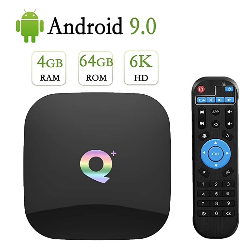 90 TV Box TV Box 4GB Ram 64GB Rom H6 Quad Core Support 24G WiFi4K6K Ultra HD3DH265USB30 Q Plus Smart Media TV Box