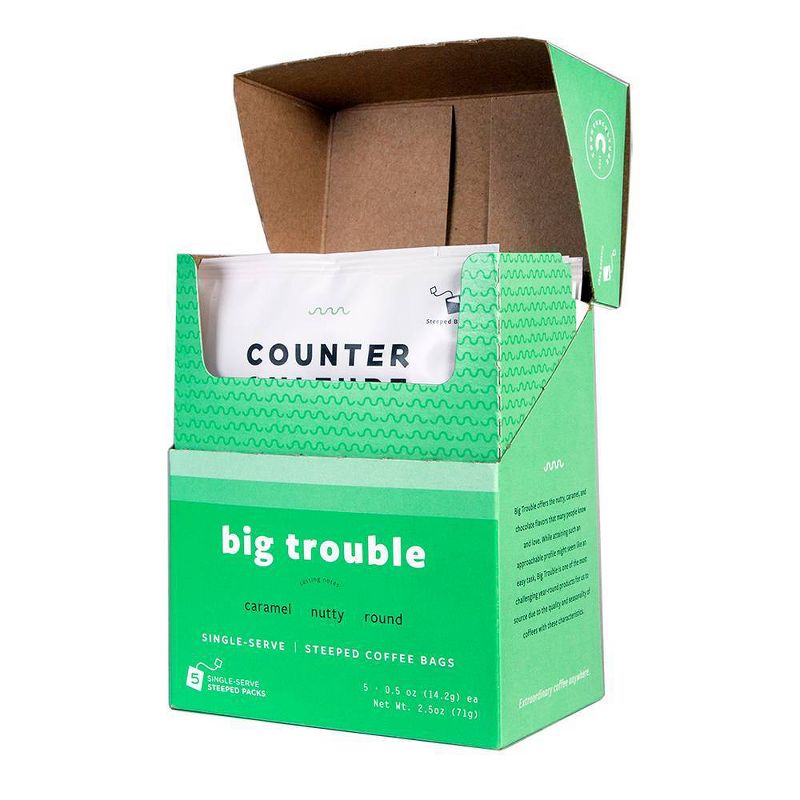 Counter Culture Big Trouble Medium Roast Coffee Single Serve - 5ct