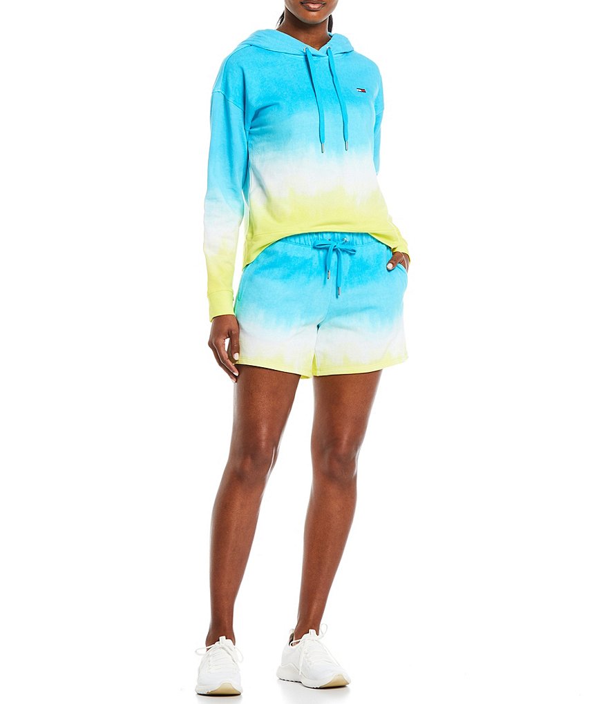 Marc New York Paperbag Waist Sueded Jersey Drawstring Shorts