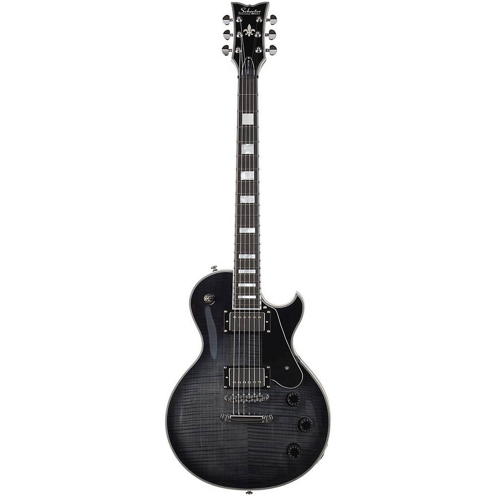Schecter Guitar Research Solo-II Custom Electric Guitar Transparent Black Burst