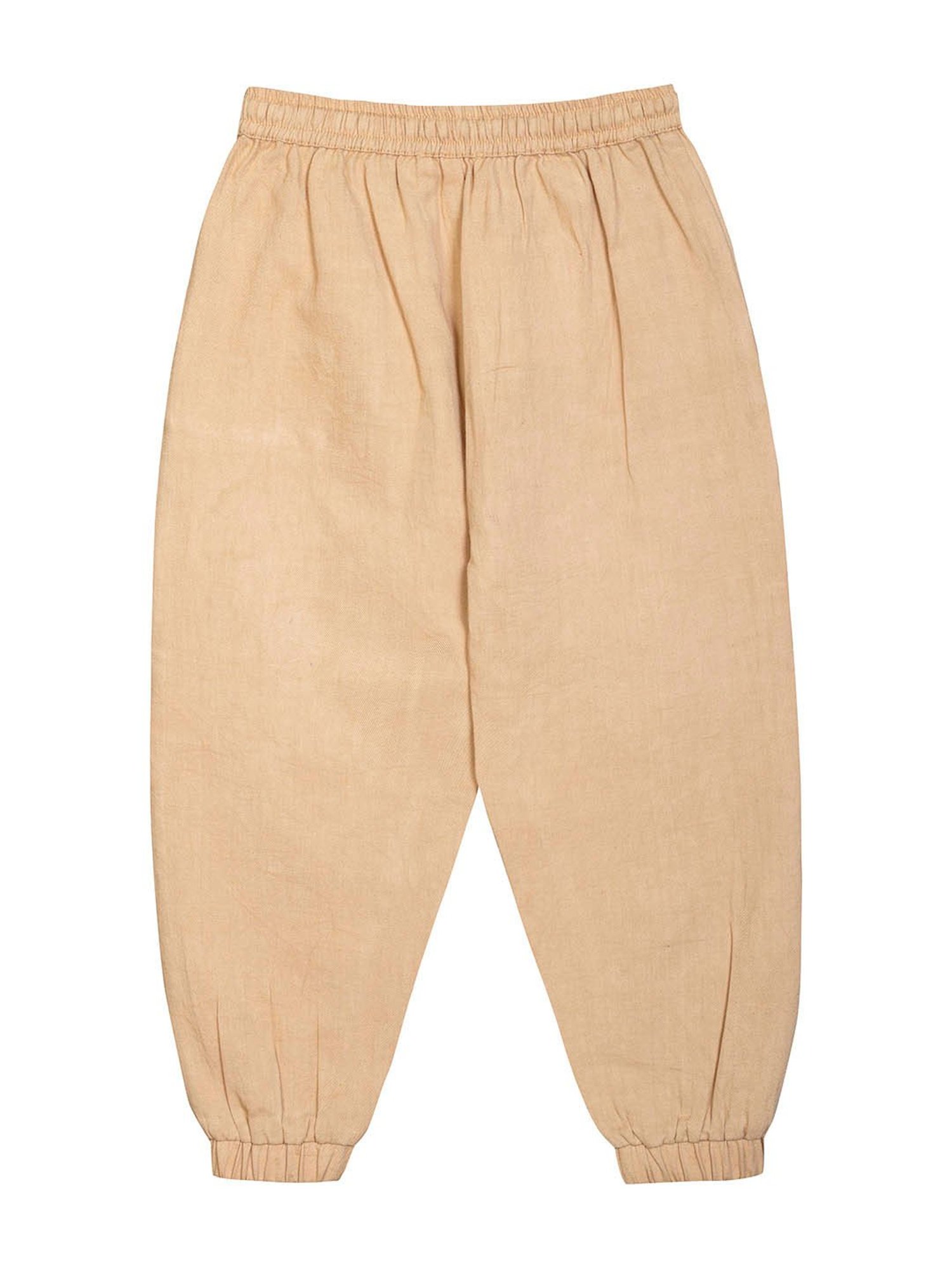 Budding Bees Boys Beige Solid Pants
