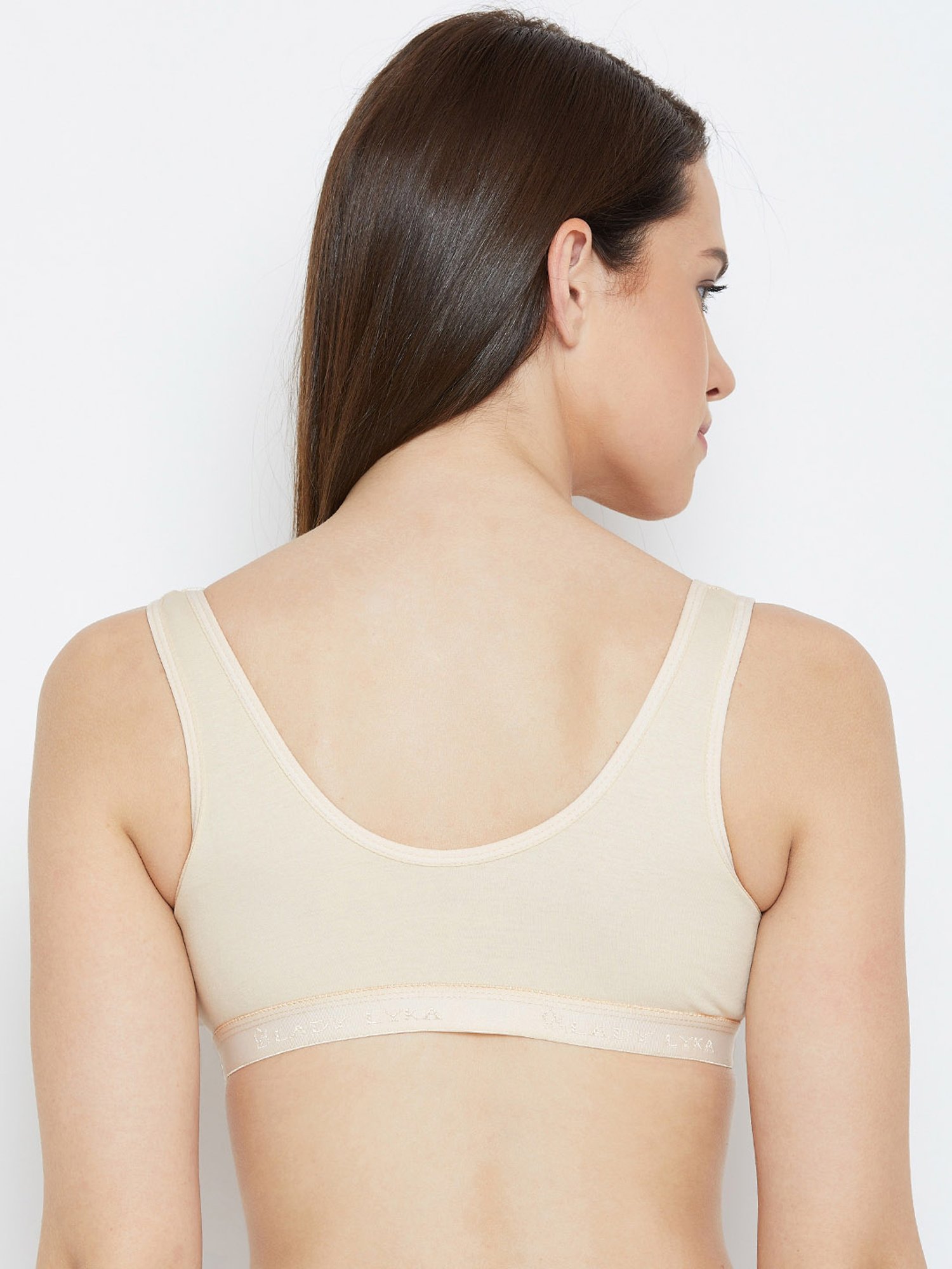 Lady Lyka Multicolor Non Wired Non Padded Sports Bra (Pack Of 2)