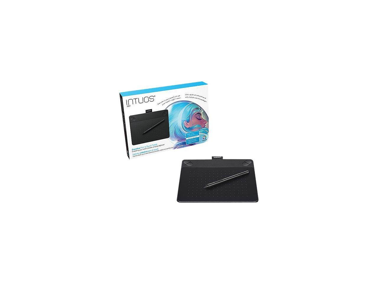 Wacom Intuos CTH490AK 6" x 3.7" 2540 lpi Resolution Active Area USB Intuos Art Pen & Touch Tablet