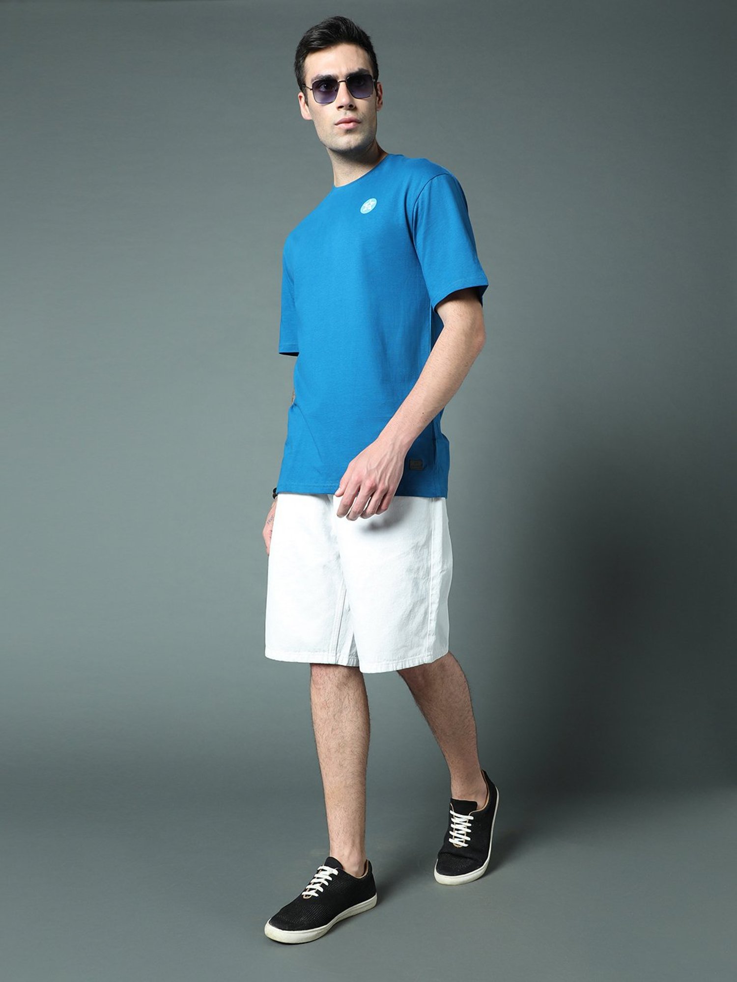 High Star White Regular Fit Shorts