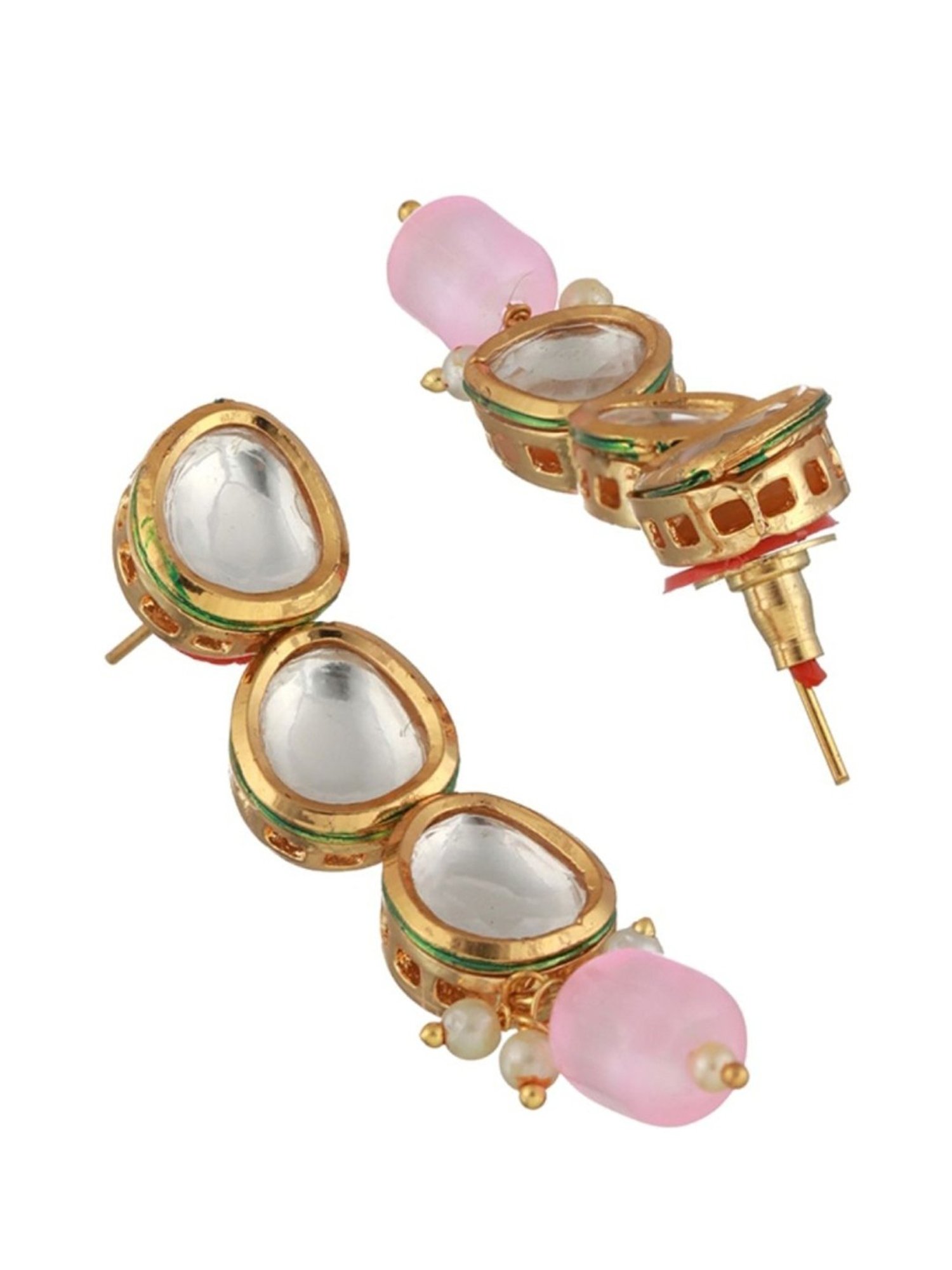 Aatmana Gold-Plated Multi Kundan Studded Necklace Set