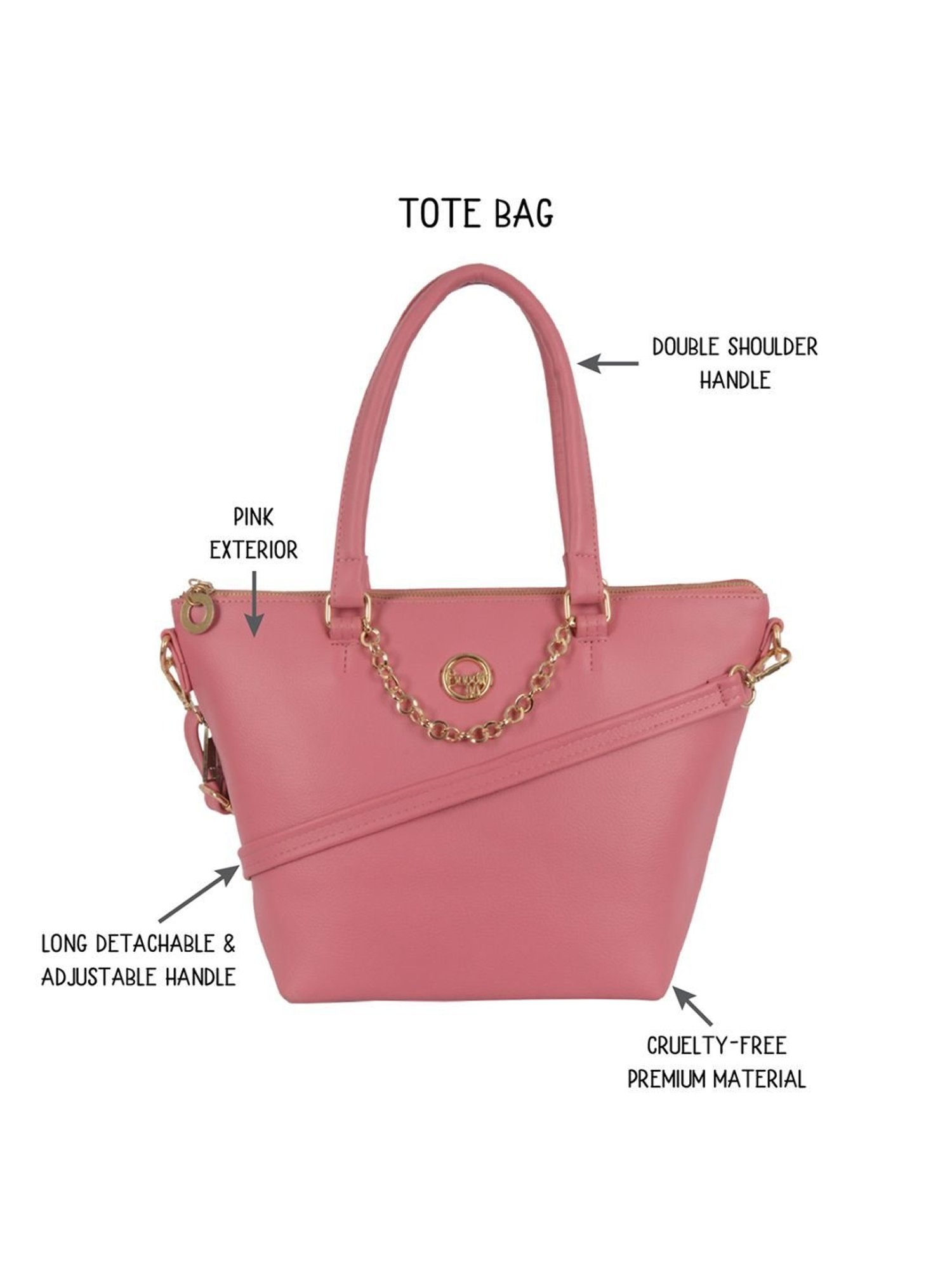 Tohl Avon Black Solid Medium Handbag