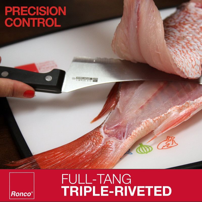 Ronco 20 Piece Knife Set, Full-Tang Handle, Professional Kitchen Knife Set