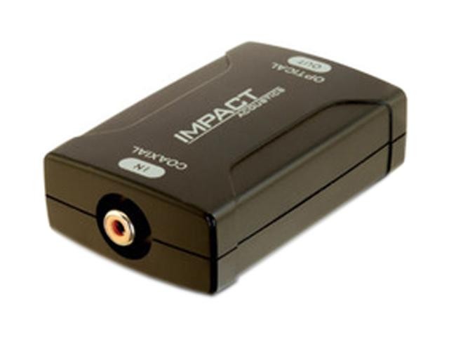 C2G 40018 Coaxial to Toslink Optical Digital Audio Converter, TAA Compliant, Black