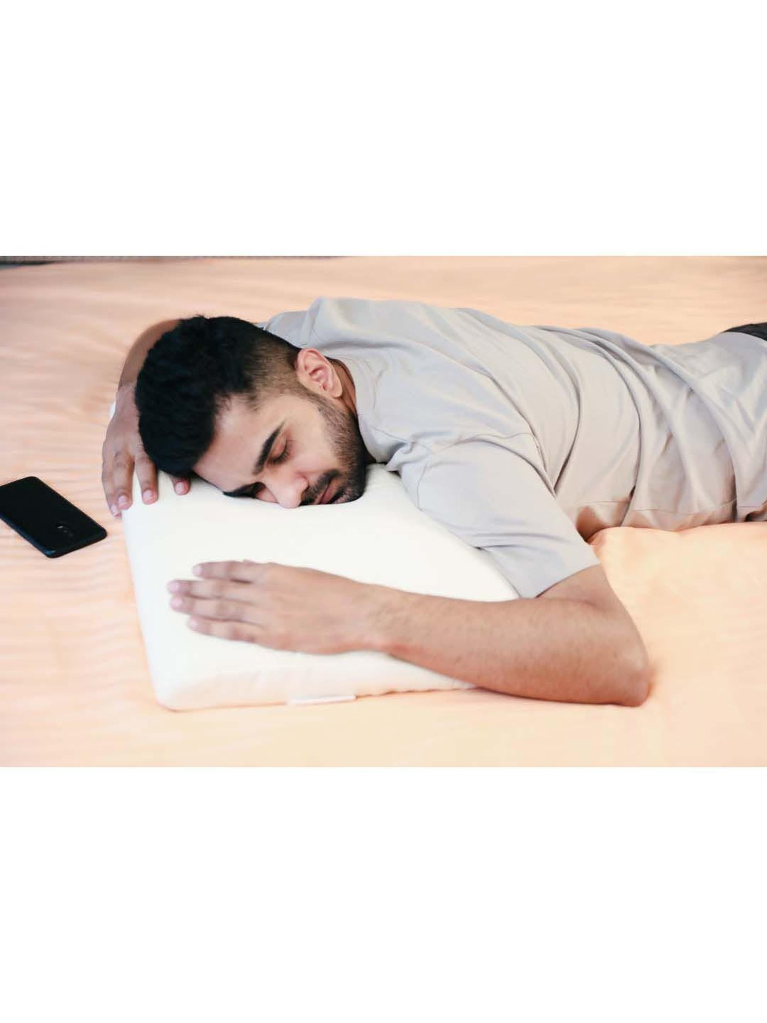 The White Willow White Cervical Contour Pillow with Cover - Set of 1