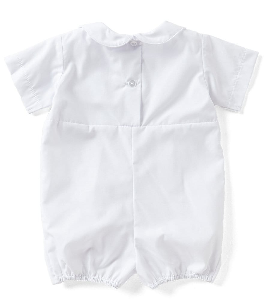 Edgehill Collection Baby Boys Newborn-9 Months Shirt & Cross Shortall Christening Set