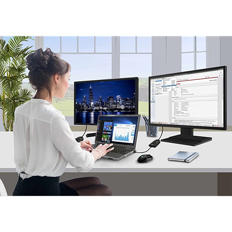 USB 20 to VGADVIHDMI Video Graphics Adapter up to 1920x1080 1600x1200 Windows 10 81 8 7 XP MAC OS and Android 50 and Higher BVU165LT