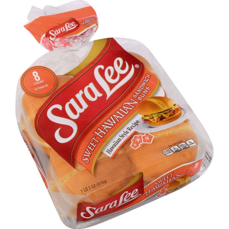 Sara Lee Hawaiian Hamburger Buns - 18oz
