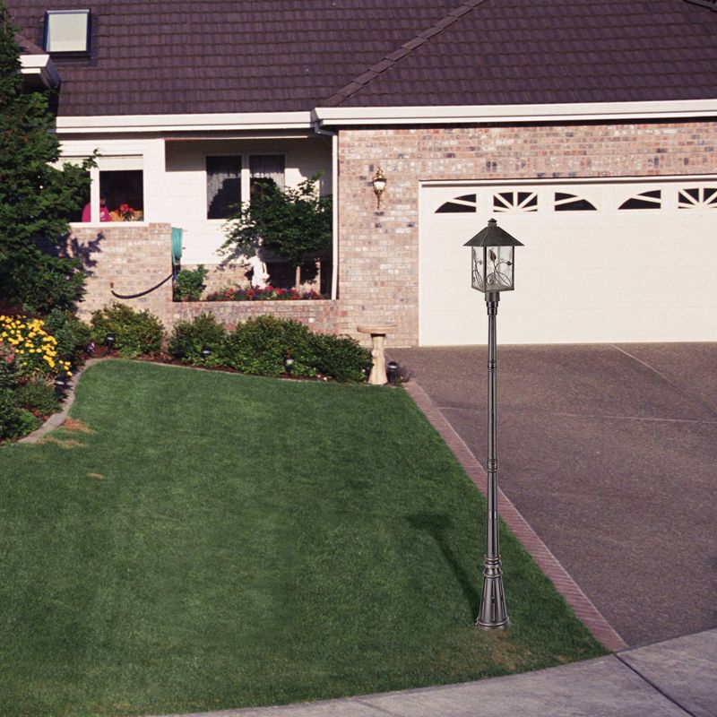 1 Light Outdoor Post Mount Black - Aurora Lighting