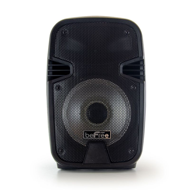 beFree Sound 8 Inch 400 Watts Bluetooth Portable Party Speaker with USB, SD Input and Reactive Lights