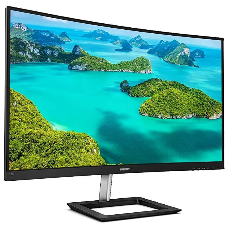 328E1CA 32" Curved Monitor, 4K UHD, 120% sRGB, Adaptive-Sync, Speakers, Vesa, 4Yr Advance Replacement Warranty