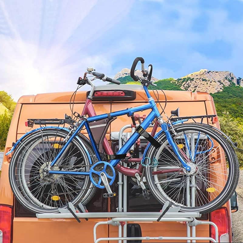 Cinch Straps 2 x 18 6 Pack Elastic Hook and Loop Storage Straps with Buckle for Bicycle Truck Boat and More for Extension Cords Ropes Hoses Organization Black