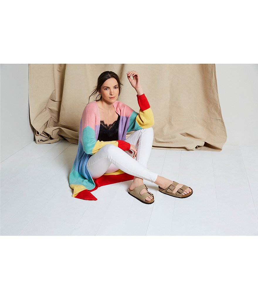 Birkenstock Women's Arizona Suede Dual Adjustable Buckle Strap Sandals