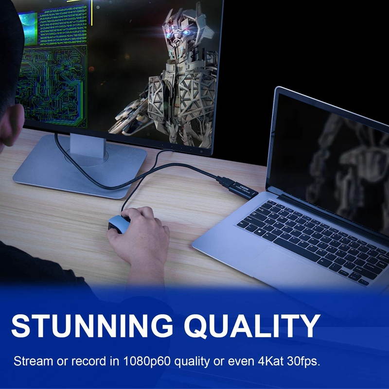 Video Capture Cards - HDMI to USB 2.0 - High Definition 1080p 30fps - Record Directly to Computer for Gaming, Streaming,Conference