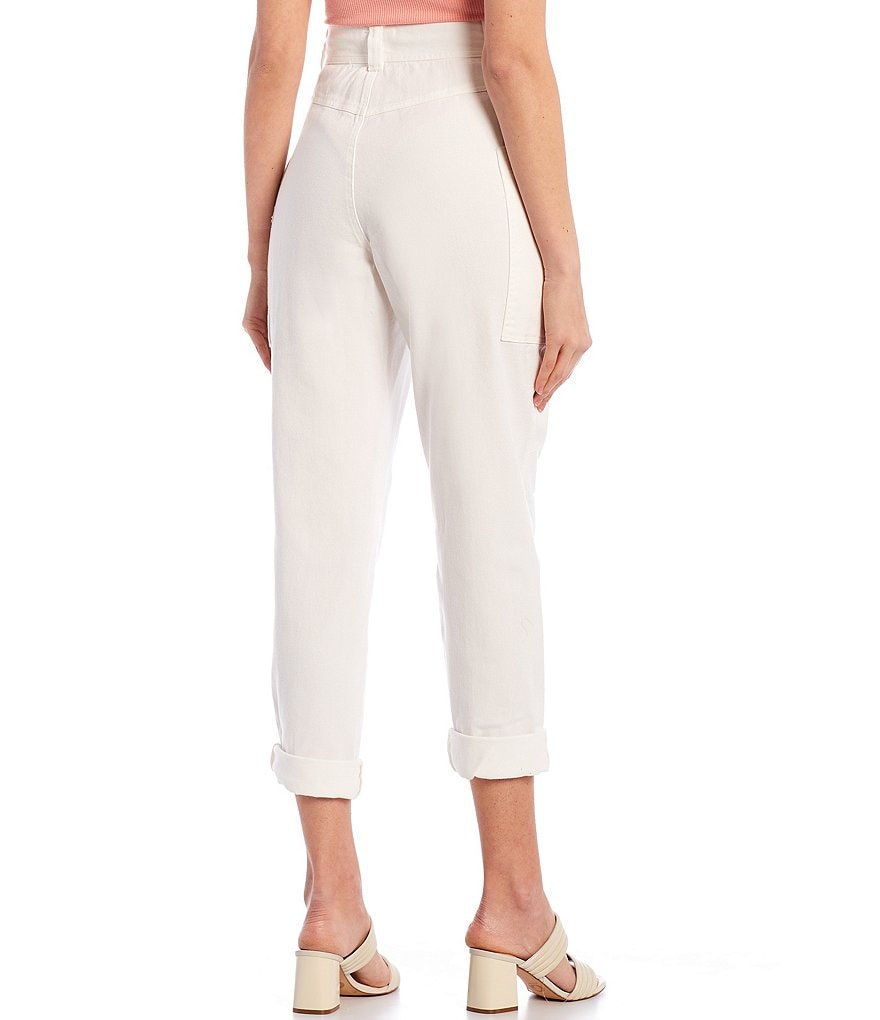 GB Seamed High Waist Twill Pants