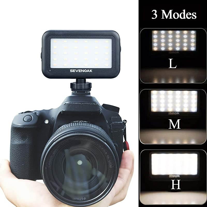LED Video Light for iPhone Camera  SKPL30 30 LED Dimmable Light Brightness Adjusting USB Charger for DSLR Camera Camcorder GoPro Action iOS Android Smartphones Party Wedding Live Stream