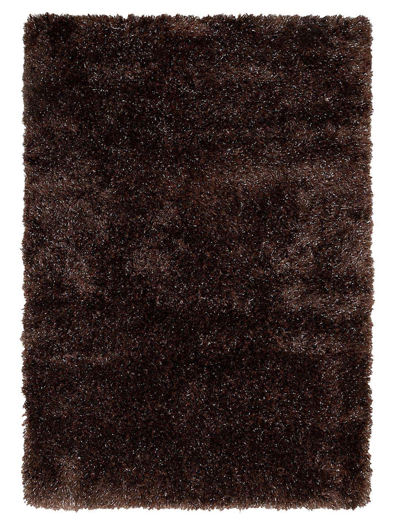 Saral Home Modern Dark Brown Polyester Carpet - Set of 1