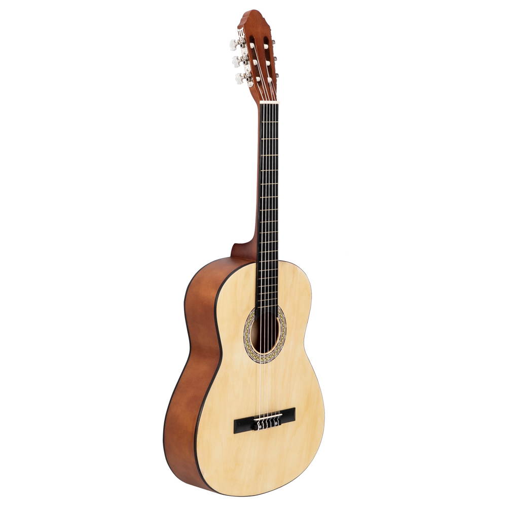39" Practice Beginner Basswood Classical  Acoustic Guitar Burlywood